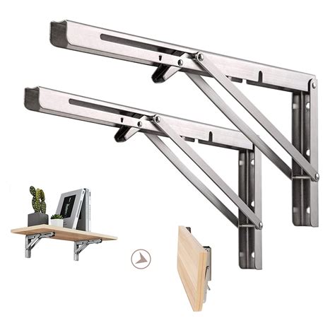 outdoor metal shelf brackets|folding adjustable shelf bracket strong.